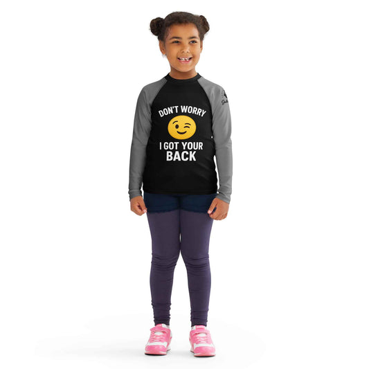 I Got Your Back - Ranked Grey Belt - Kids BJJ Rash Guard