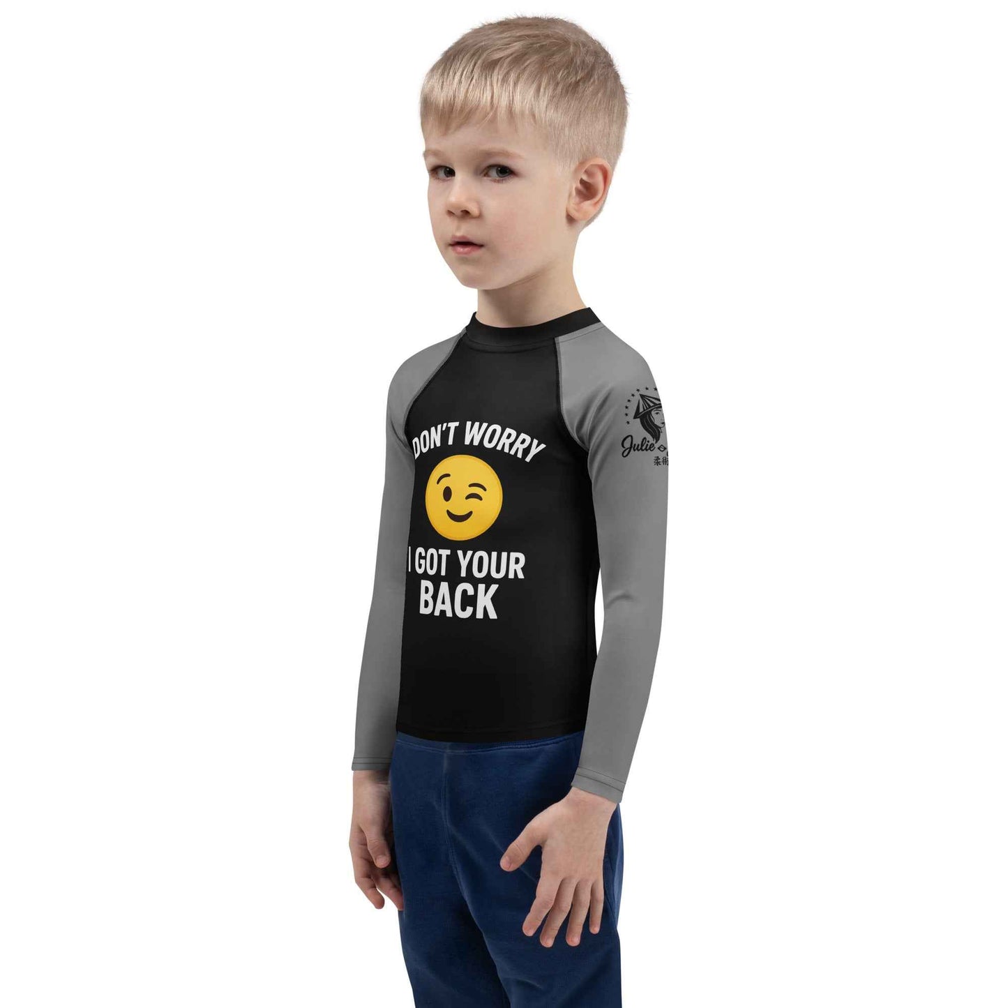 I Got Your Back - Ranked Grey Belt - Kids BJJ Rash Guard