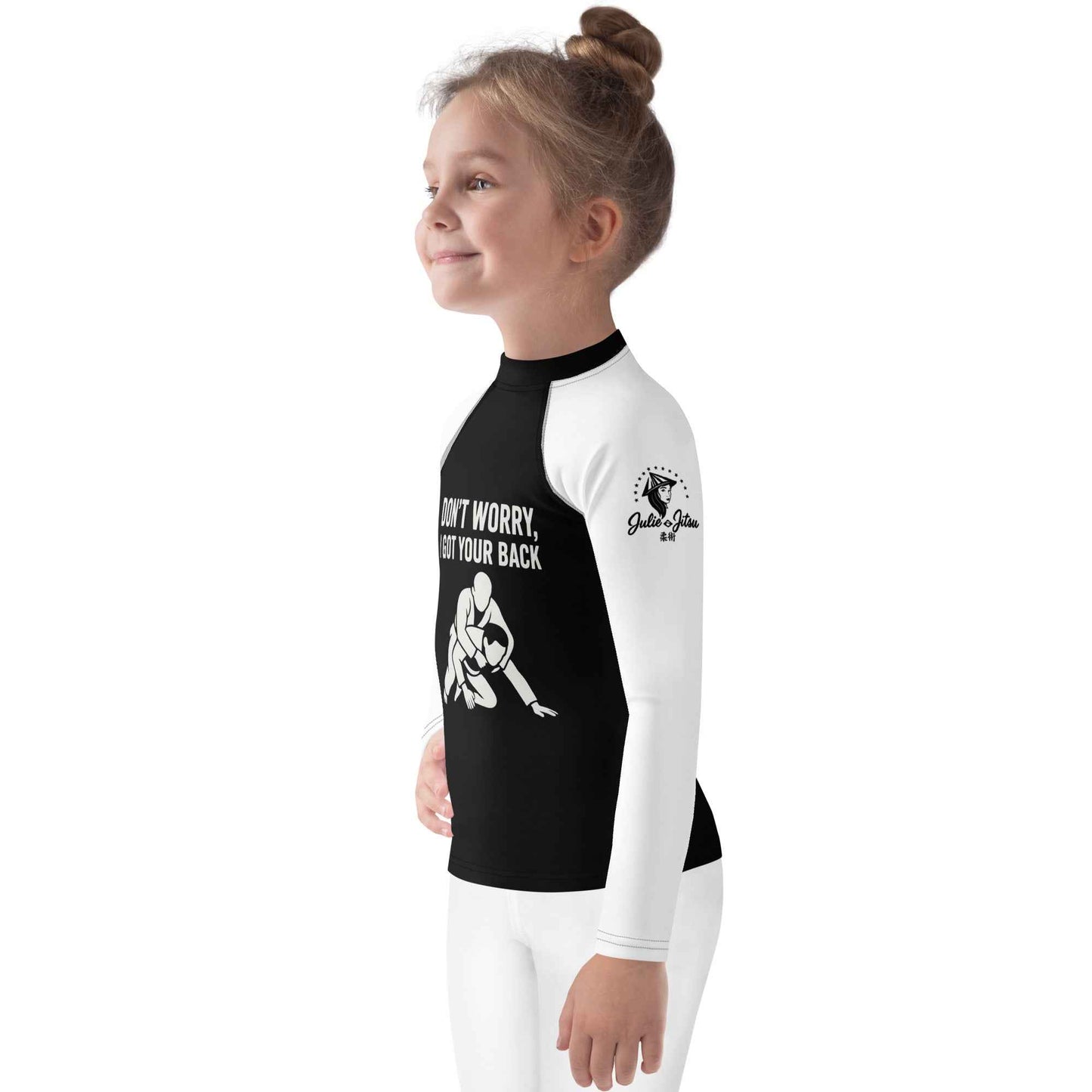 I Got Your Back V2 - Ranked White Belt - Kids BJJ Rash Guard