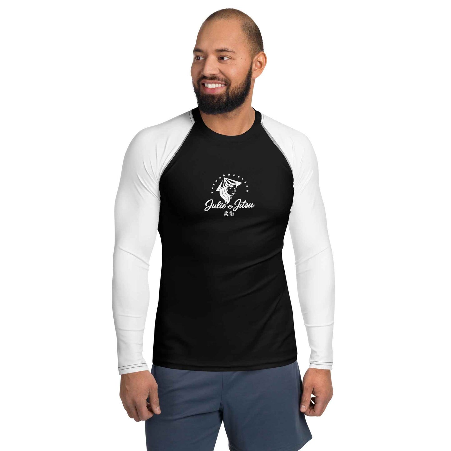 Julie-Jitsu Branded - Ranked White Belt - Men's BJJ Rash Guard