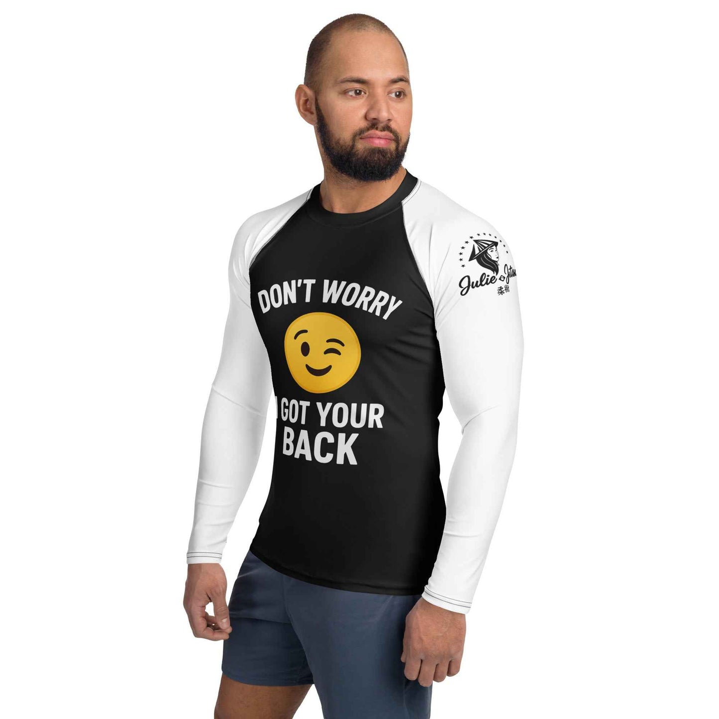 I Got Your Back - Ranked White Belt - Men's BJJ Rash Guard