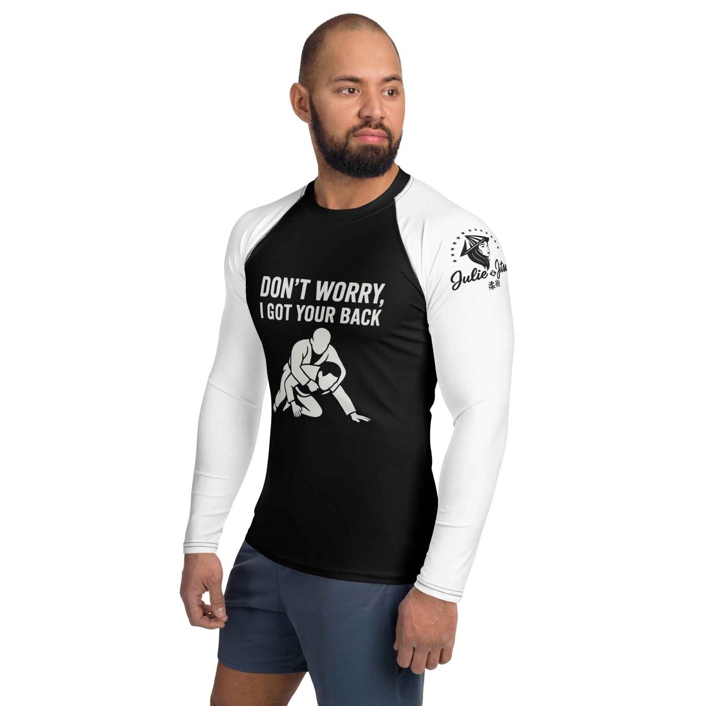 I Got Your Back V2 - Ranked White Belt - Men's BJJ Rash Guard