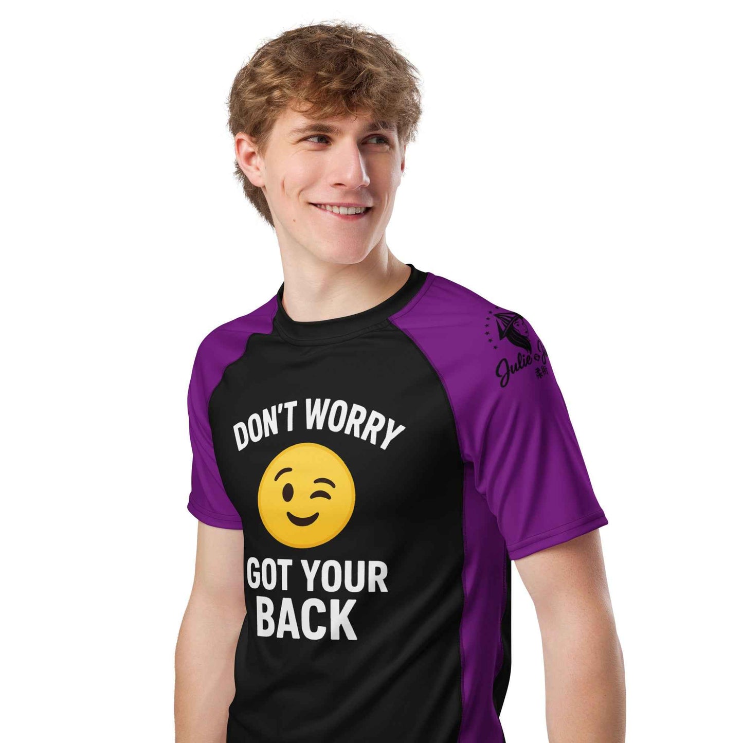 I Got Your Back - Ranked Purple Belt - Men's Short-Sleeve BJJ Rash Guard