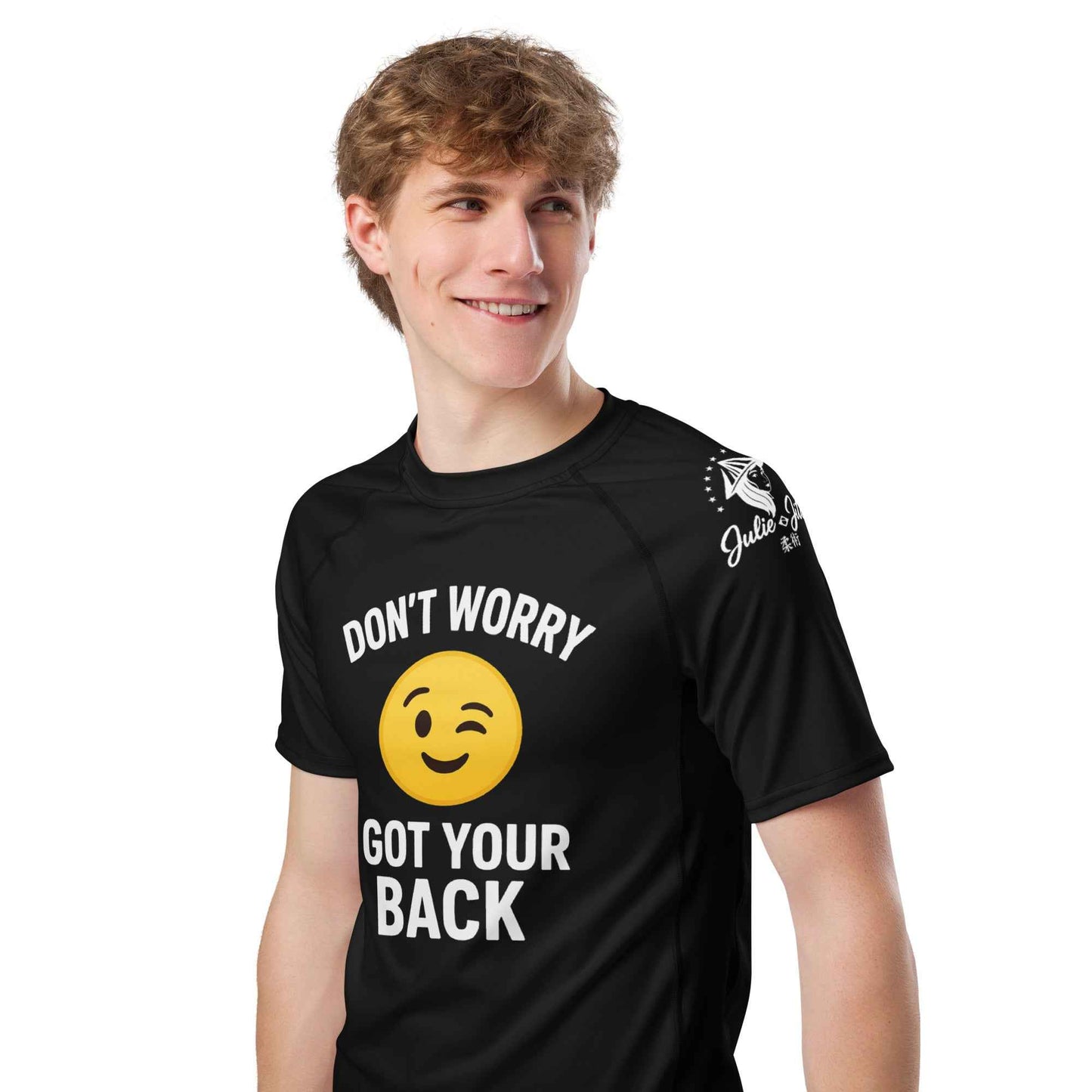 I Got Your Back - Ranked Black Belt - Men's Short-Sleeve BJJ Rash Guard