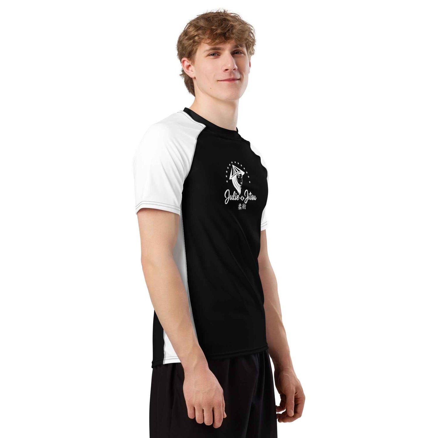 Julie-Jitsu - Ranked White Belt - Short Sleeve Men’s Rash Guard