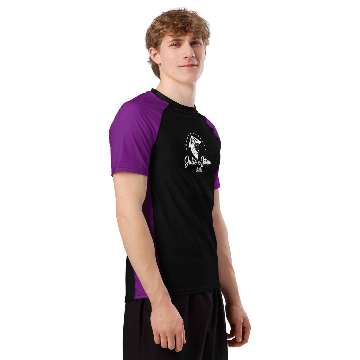 Julie-Jitsu - Ranked Purple Belt - Short Sleeve Men's Rash Guard