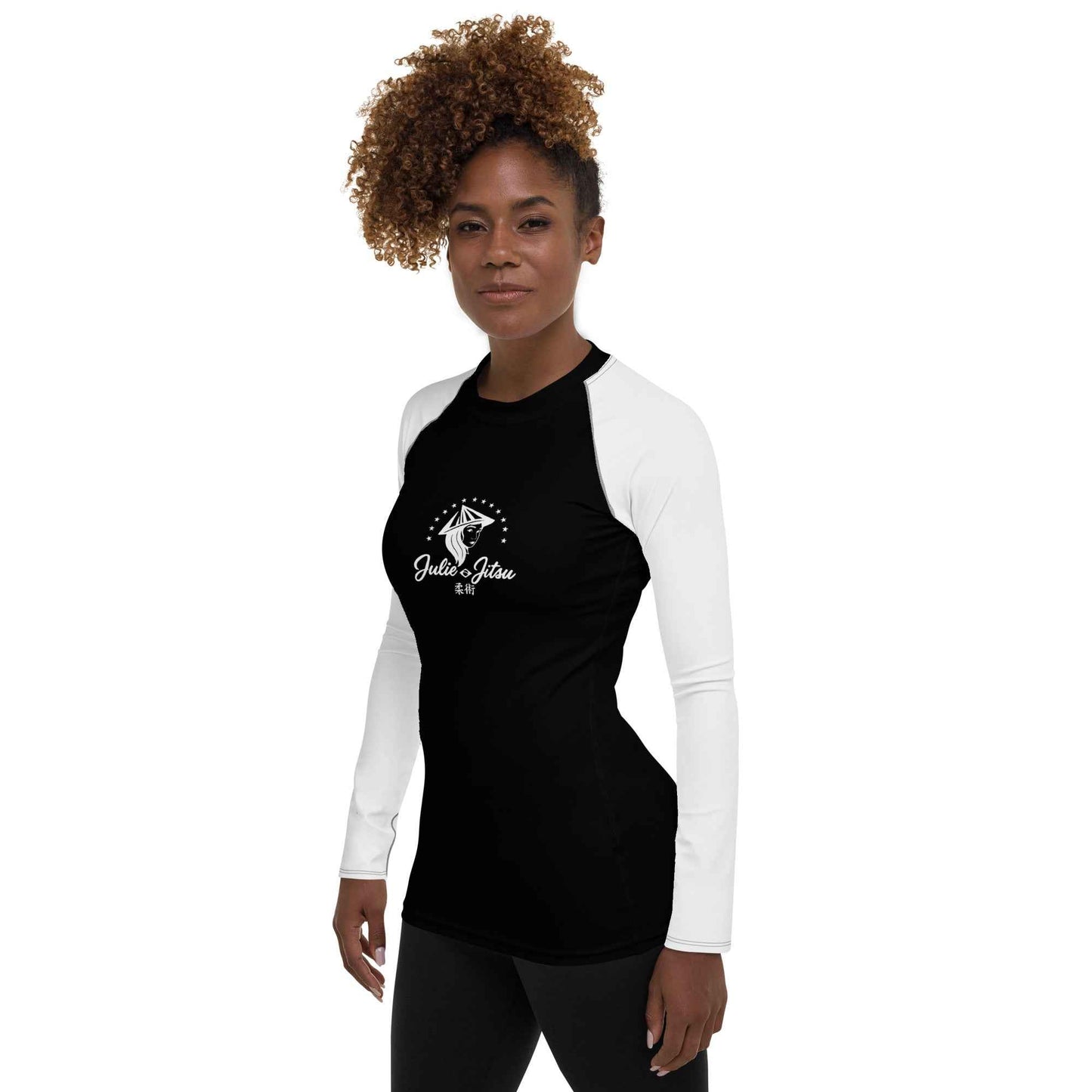 Julie-Jitsu Branded - Ranked White Belt - Women's BJJ Rash Guard