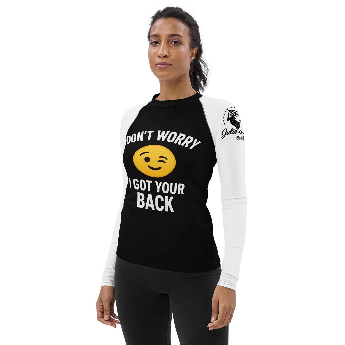 I Got Your Back - Ranked White Belt - Women's BJJ Rash Guard
