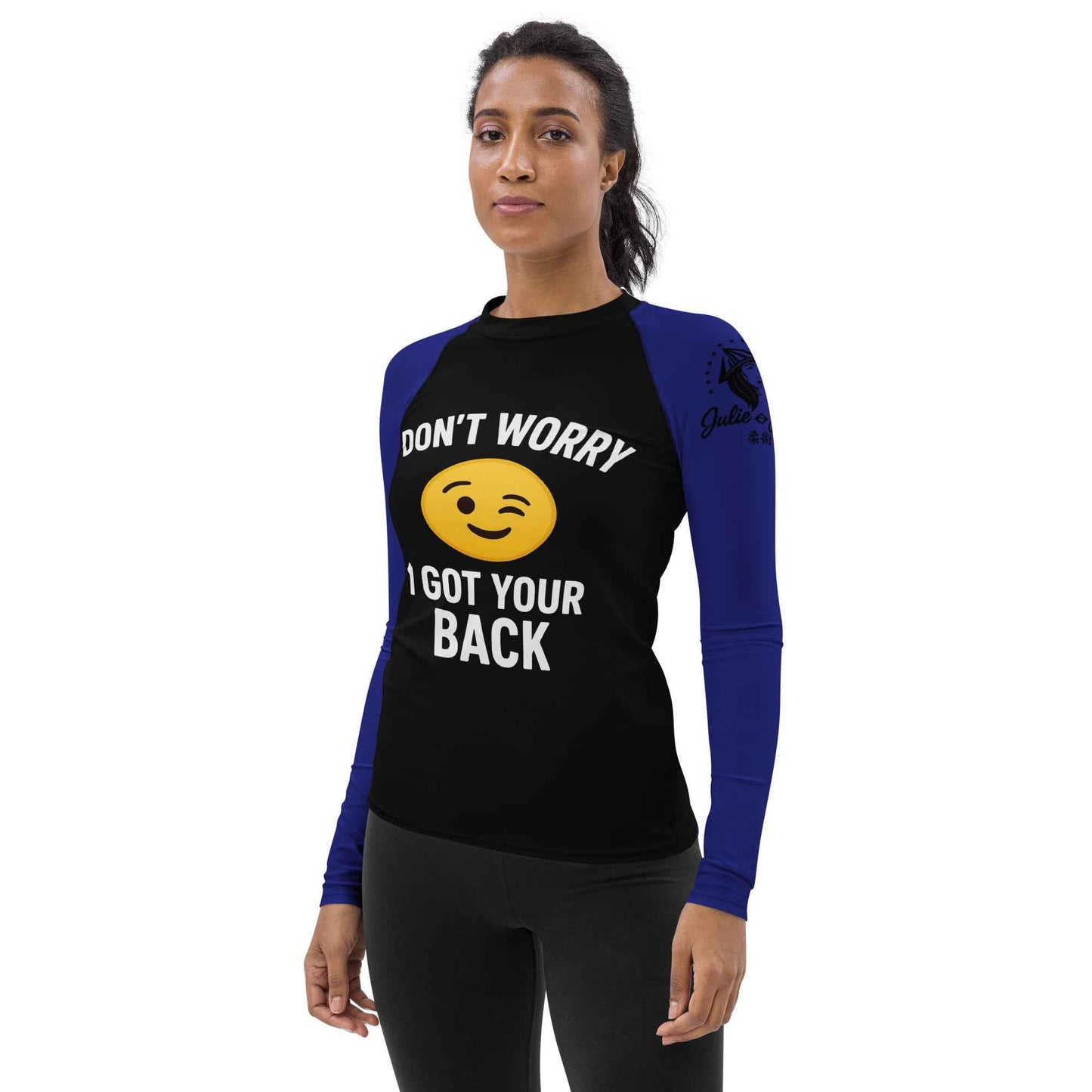 I Got Your Back - Ranked Blue Belt - Women's BJJ Rash Guard