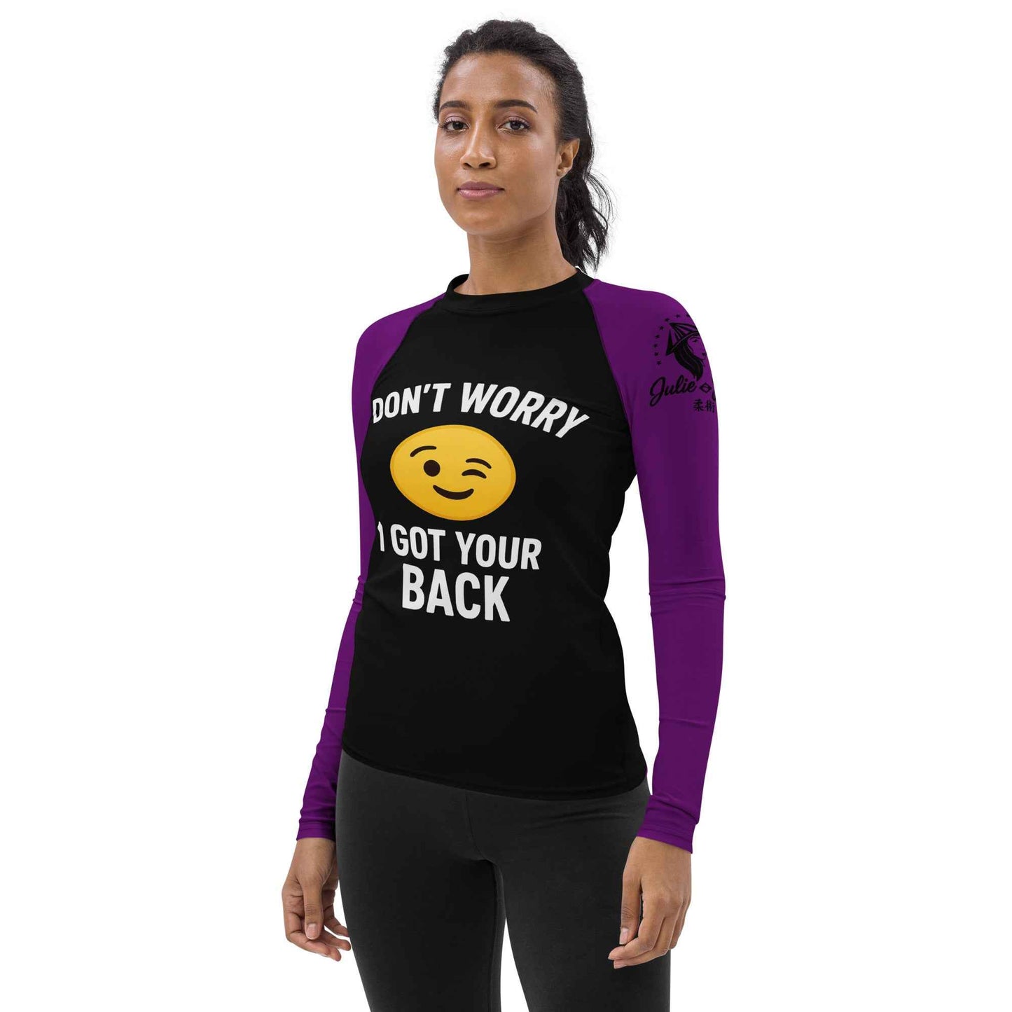 I Got Your Back - Ranked Purple Belt - Women's BJJ Rash Guard