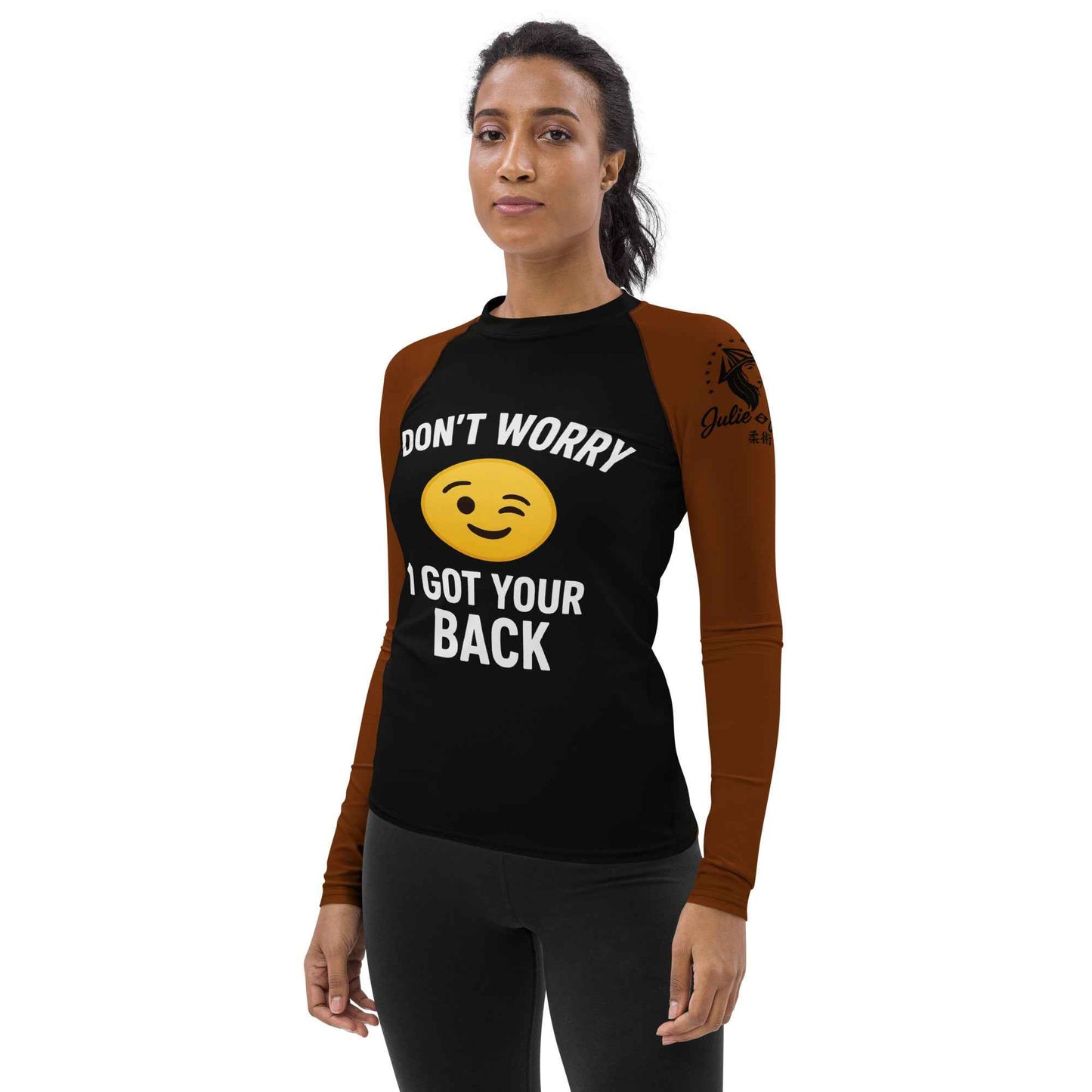I Got Your Back - Ranked Brown Belt - Women's BJJ Rash Guard
