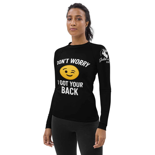 I Got Your Back - Ranked Black Belt - Women's BJJ Rash Guard