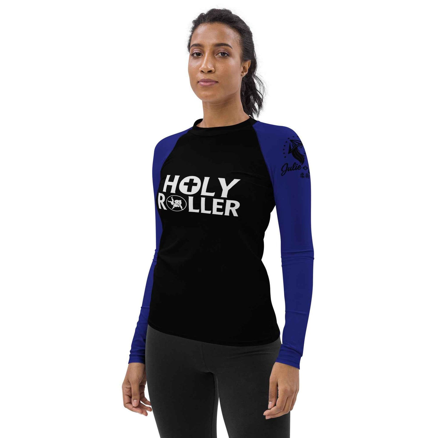 Holy Roller - Ranked Blue Belt - Women's BJJ Rash Guard