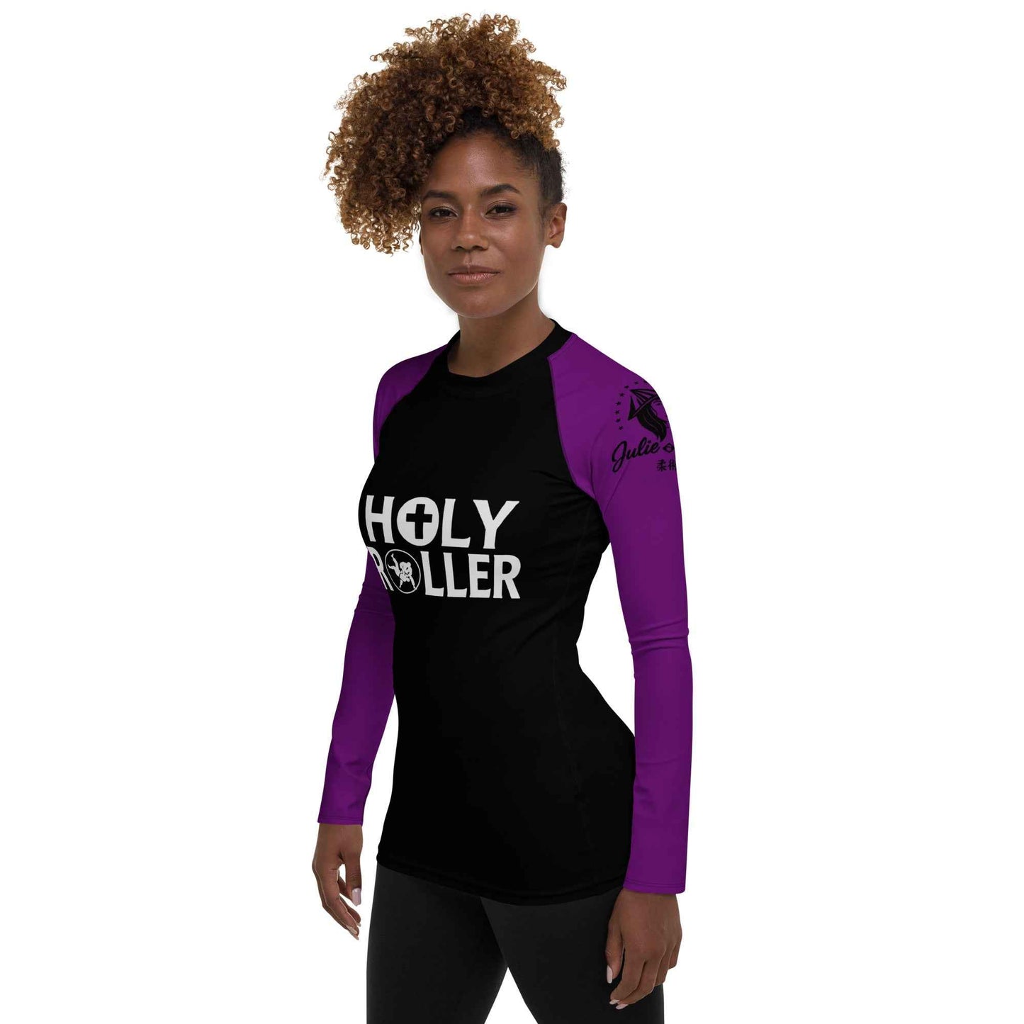 Holy Roller - Ranked Purple Belt - Women's BJJ Rash Guard