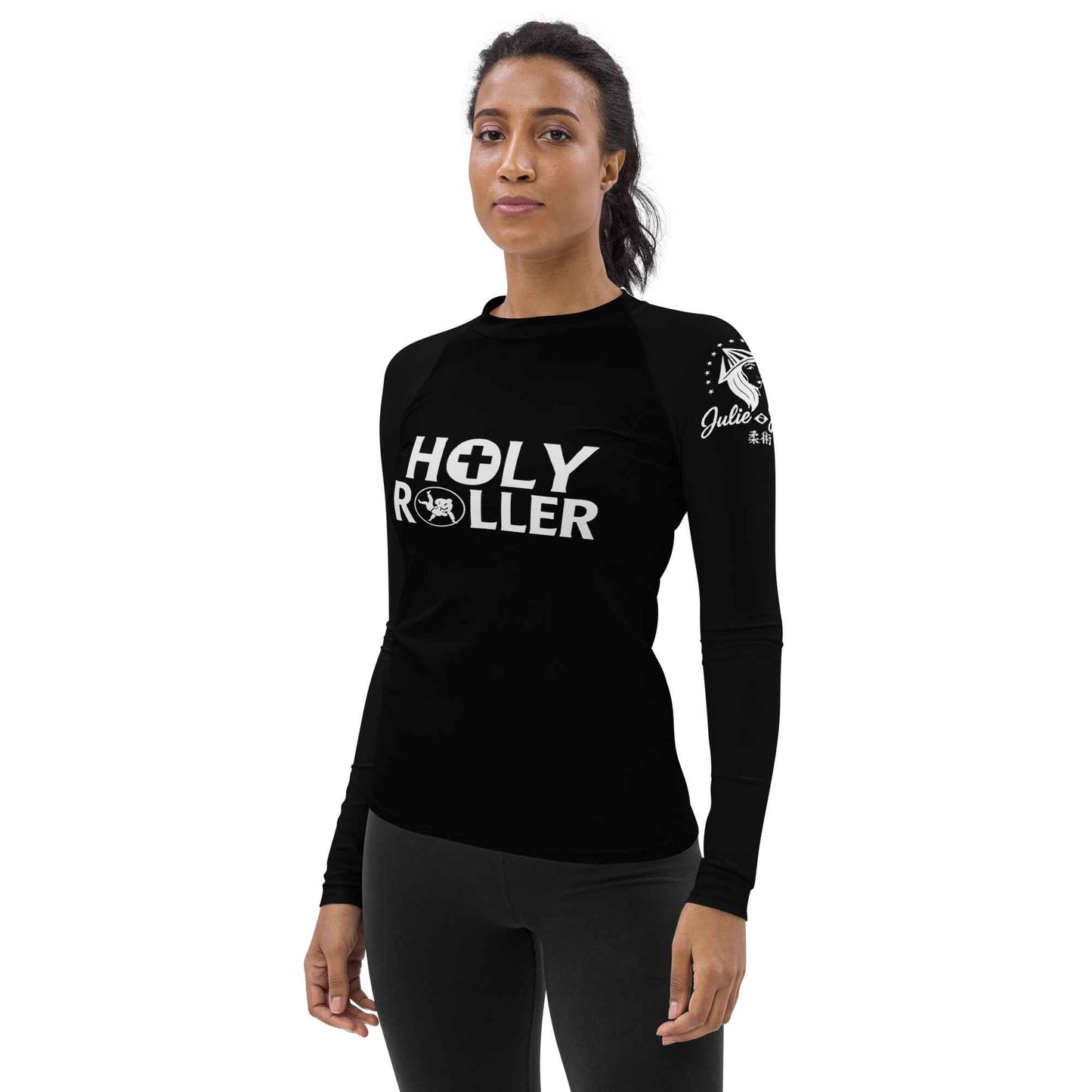 Holy Roller - Ranked Black Belt - Women's BJJ Rash Guard