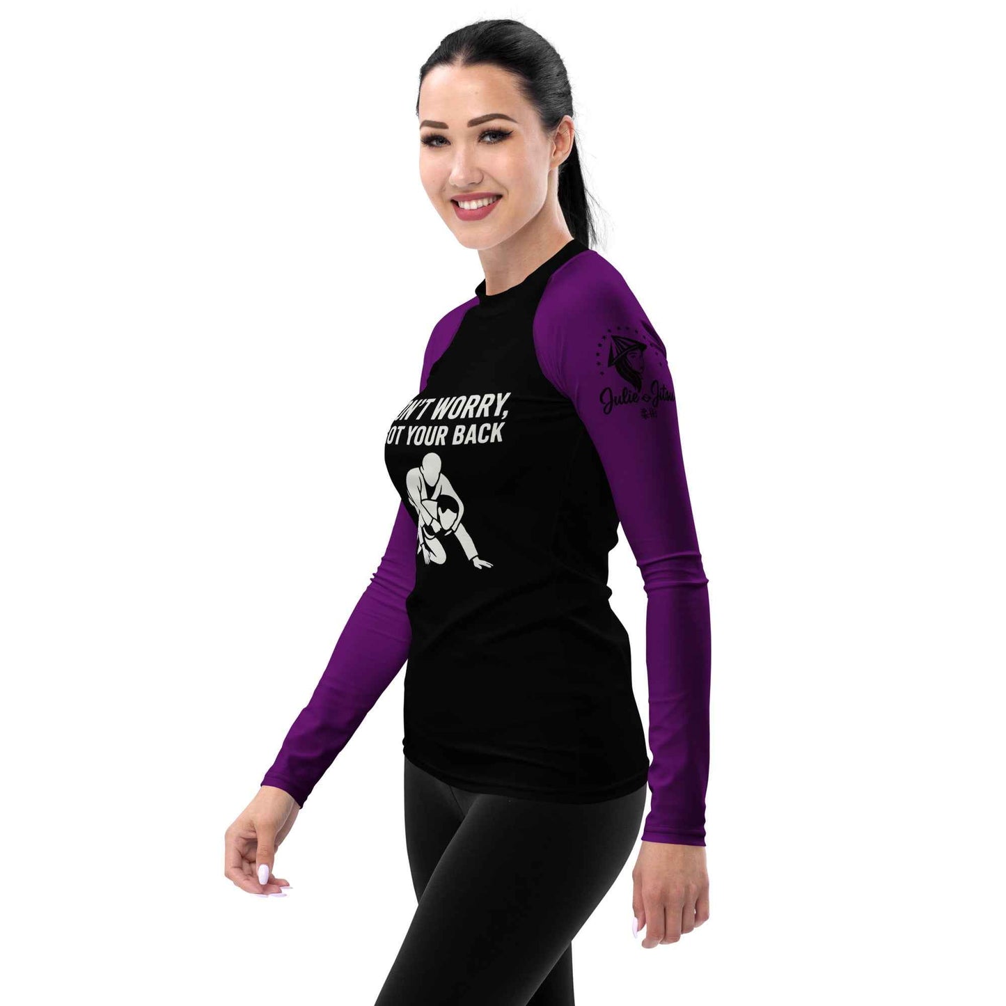 I Got Your Back V2 - Ranked Purple Belt - Women's BJJ Rash Guard