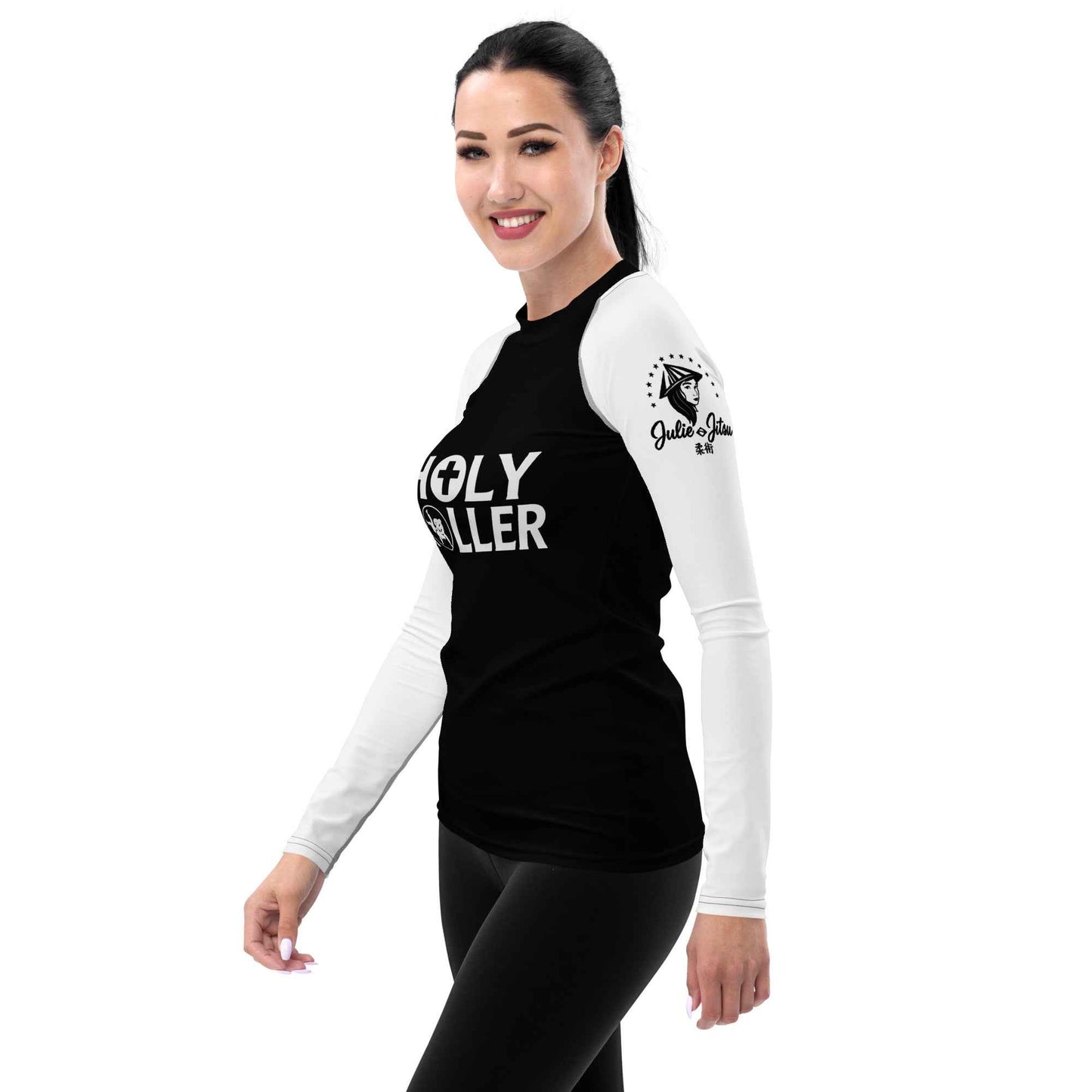 Holy Roller - Ranked White Belt - Women's BJJ Rash Guard