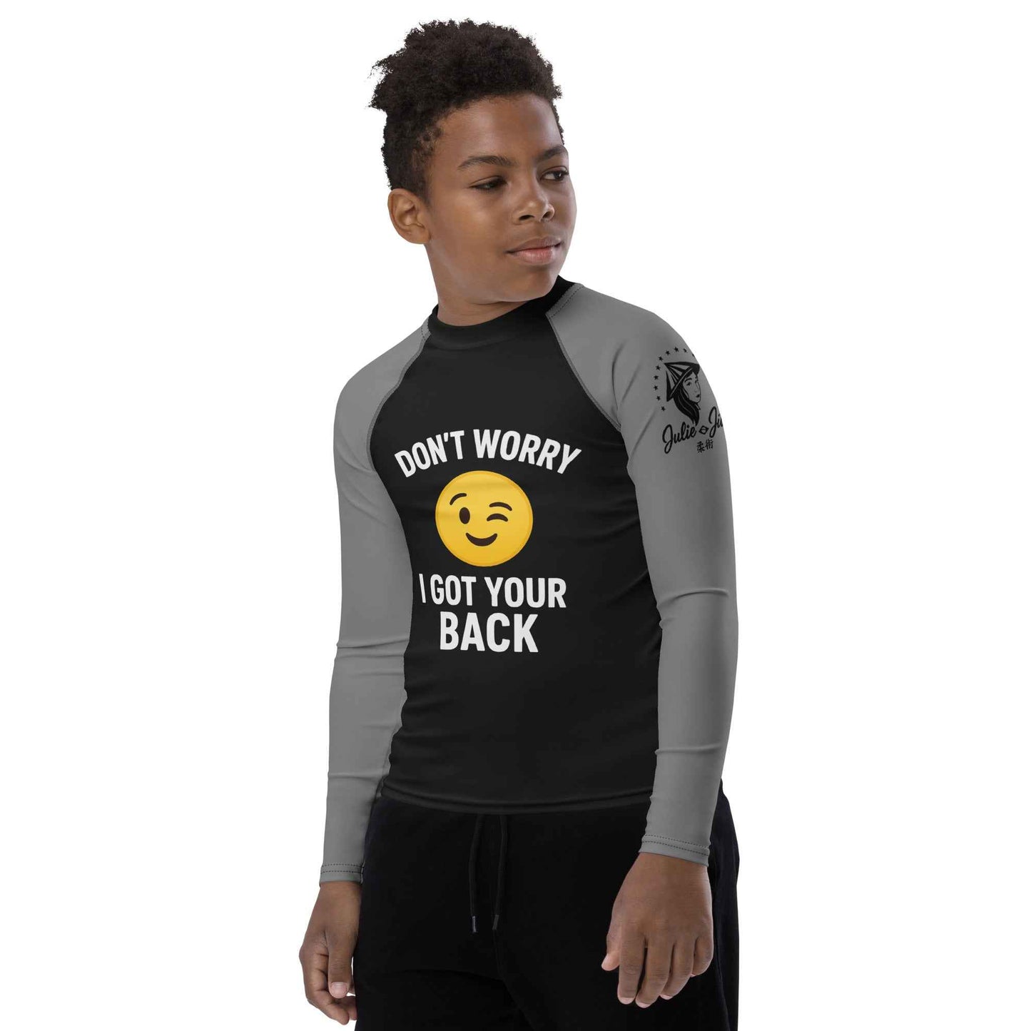 I Got Your Back - Ranked Grey Belt - Youth BJJ Rash Guard